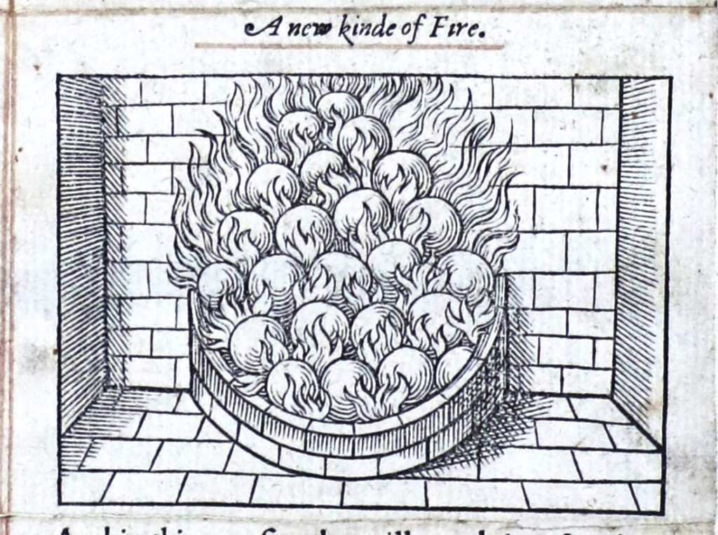 Woodcut of 'a new kinde of fire'